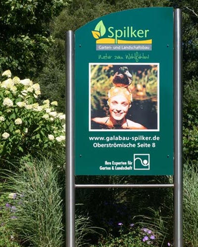 Werbetafel GaLaBau Spilker